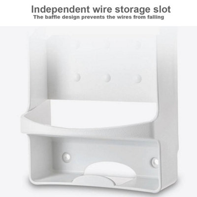 White Ironing Board Holder Hanger Door Cupboard Wall Mount Storage Rack
