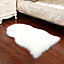 White Irregular Soft Shaggy Rug Kids Rooms Decor Floor Rugs 60 x 90 cm