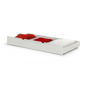 White Lacquered Classic Underbed Trundle