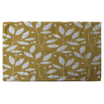 White Leaves (Bath Towel) / Default Title
