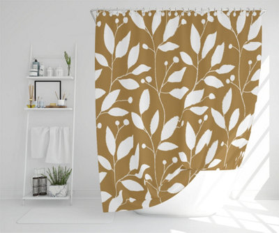 White Leaves (Shower Curtain) / Default Title