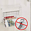 White Letter Box Catcher Basket with Lift Up Lid