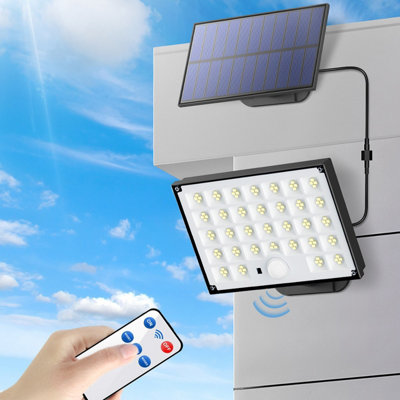 White Light Solar Motion Sensor Outdoor Light, Separable Solar Panel ...