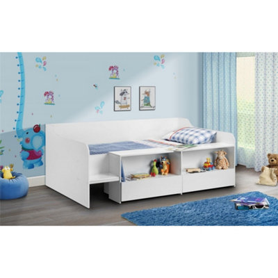 White Low Sleeper - Single 3ft (90cm)