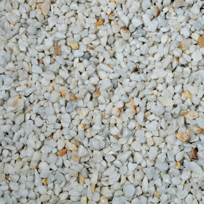 White Marble 9-12mm Decorative Garden Aggregates Borders Paths Driveways Yards Landscaping 800kg