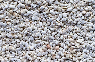 White Marble Chippings Bulk Bag