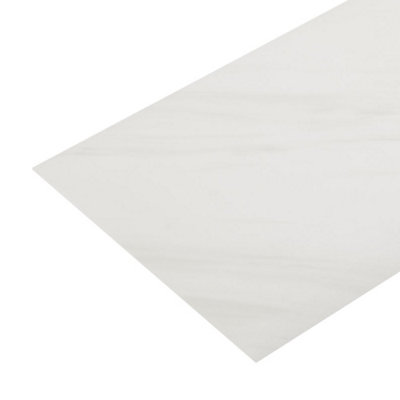 White Marble Effect Self Adhesive PVC Wall Sticker Set Kitchen ...