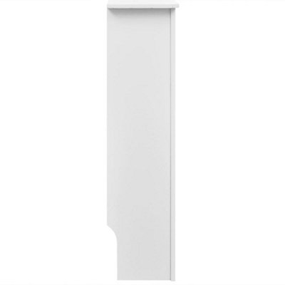 White MDF Radiator Cover Heating Cabinet 112 cm - 3