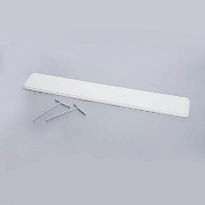 White MDF Radiator Shelf with Easy Fit Brackets, Satin Finish, No ...