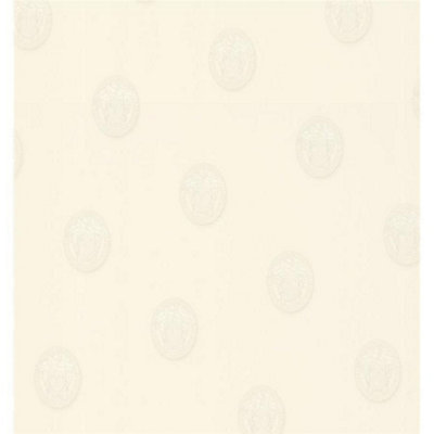 White Medusa Head Vinyl Non Woven Wallpaper Paste The Wall