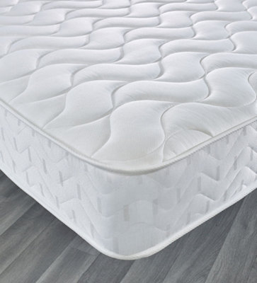 White Memory Foam Hybrid Sprung Mattress Small Single