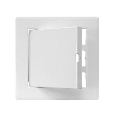 White Metal Access Panel 150mm x 150mm Door Flap Hatch