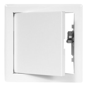 White Metal Access Panel 150mm x 150mm Door Flap