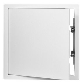 White Metal Access Panel 400mm x 400mm with Concealed Latch