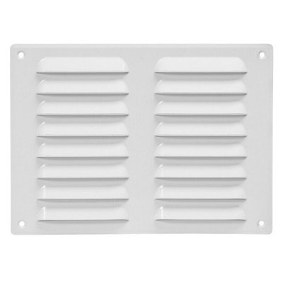 White Metal Air Vent Grille 260mm x 190mm