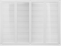 White Metal Air Vent Grille 400mm x 300mm