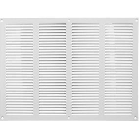 White Metal Air Vent Grille 400mm x 300mm