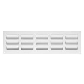 White Metal Air Vent Grille 500mm x 150mm