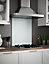 White Mist Glass Kitchen Self Adhesive Splashback 600mm x 750mm