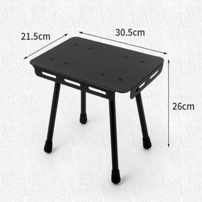 White Outdoor Dual Purpose Mini Folding Table Camping Stools