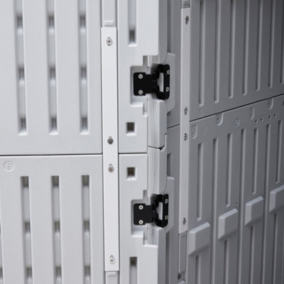 White Outdoor Plastic Large Storage Shed