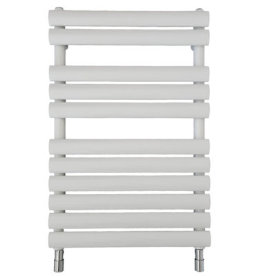 White Oval Panel Bathroom Radiator 780x500mm