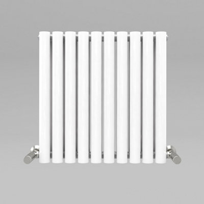 White Oval Tube 600x590mm Horizontal Double Panel Heated Towel Radiator Price Comparisons | Compare The Build