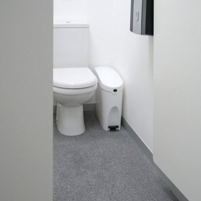 White Pedal Operated Sanitary Bin 20L
