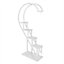 White Plant Stand Indoor 4 Tier Metal  Heart Shape Tall Plant Shelf for Patio Garden Corner