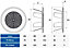 White Plastic 99-124mm Air Vent Custom Diameter Ventilation Ending Cap Grille