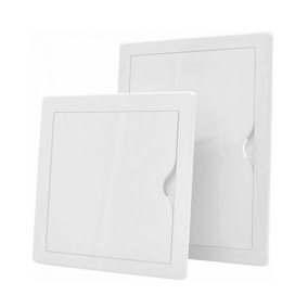 White Plastic Access Panel Inspection Door Hatch 250mm x 300mm