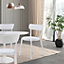 White Plastic Bistro Dining Chair