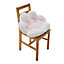 White Plush 1 Seater Chair Egg Chair Seat Cushion Pad Cat Claw Shaped Seat Cushion L 70 x W 60 cm