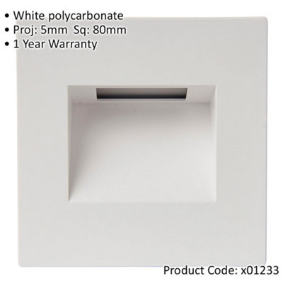 White Polycarbonate Bezel Accessory for x01299 Indirect Pathway Guide Light