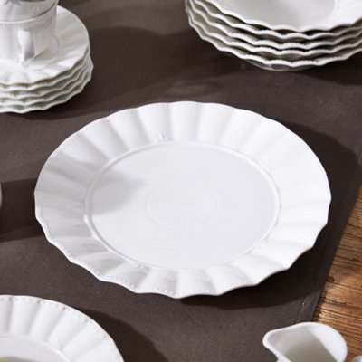 White Porcelain Tableware Dinner Plate Serving Dish