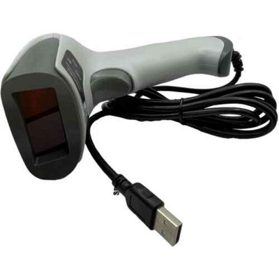 White Portable USB Barcode Scanner - Bar Code Reader Long Scan Handheld POS