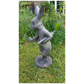 White Rabbit Garden Sculpture Decoration Ornament