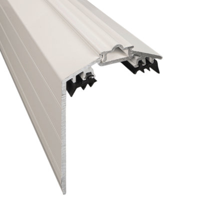 White Rafter Supported 50mm AluTGlaze Aluminium Gable End Finishing ...