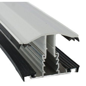 White Rafter Supported TGlaze Snapdown Glazing Bar for 10, 16 and 25mm Polycarbonate Roofing Sheets 2.5m