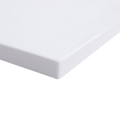 White Rectangular Shower Tray with Waste W 1200 mm x D 800 mm x H 40 mm - 3
