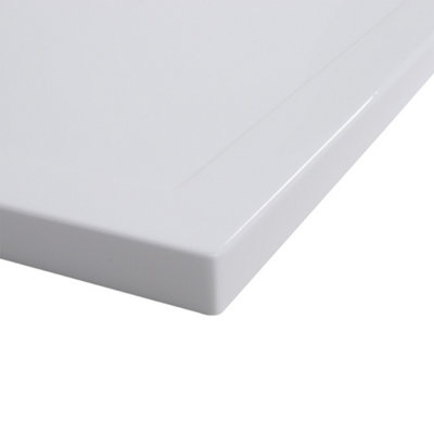 White Rectangular Shower Tray with Waste W 900 mm x D 700 mm x H 40 mm - 3