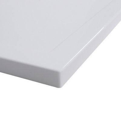 White Rectangular Shower Tray with Waste W 900 mm x D 700 mm x H 40 mm