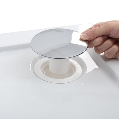 White Rectangular Shower Tray with Waste W 900 mm x D 700 mm x H 40 mm - 5
