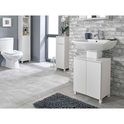 Livingandhome Wooden Freestanding Under Sink Storage Cabinet W 620