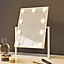 White Rotation Dressing Room Hollywood Vanity Makeup Mirror with 9 Dimmable LED Bulbs,3 Color Lighting Modes
