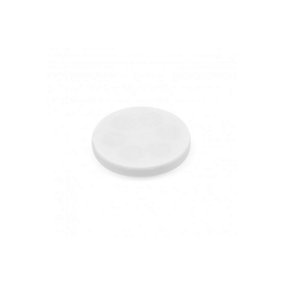 White Rubber Coated POS Magnets - 43mm dia x 6mm high c/w M6 Boss Thread (6mm high x 12mm deep) - 8kg Pull