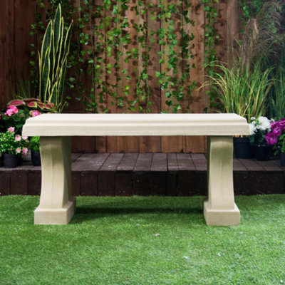 White garden bench b&q discount