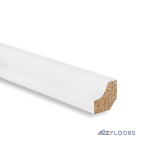 White Scotia Beading Laminate Flooring 2.4M L Pack Of 10