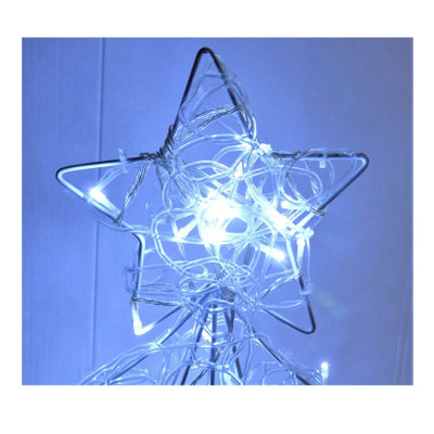 White Soft Acrylic LED Christmas Tree Light Up Garden Decoration 1M - 6