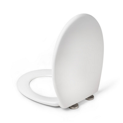 White Soft Closing Toilet Seat - 3